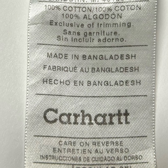 Carhartt Men's Blue and Gray Plaid Button Down Shirt 2XL - Picture 6 of 6